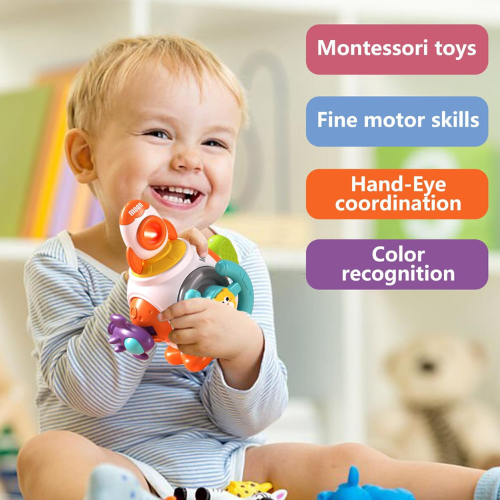 Montessori Toys for 1-3 Year Old Baby , Easter Basket Gift for Infants & Toddlers