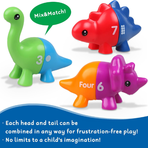 Toddler Dinosaur Montessori Toys , Birthday Gifts for 12-18 Months and Toddlers 1-3