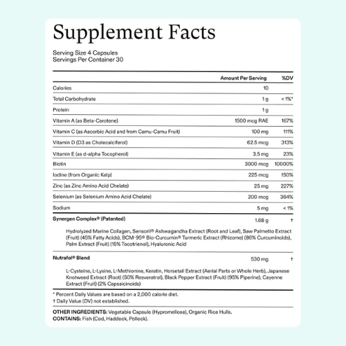 Nutrafol Women's – Hair Growth Supplement for Ages 18-44, 1-Month Supply