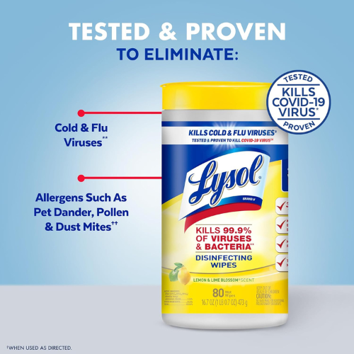 Lysol Disinfecting Wipes Bundle Multi-Scent , 4 Pack.