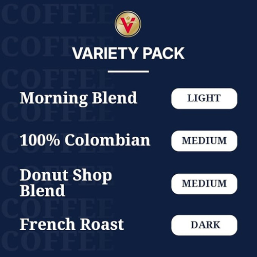 Victor Allen’s Coffee Pods – Variety Pack, 42 Ct, Keurig Compatible