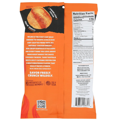 Wilde Snacks Chips Protein Buffalo 4 OZ