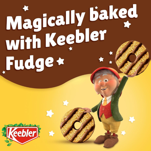 Keebler On The Go Fudge Stripes Cookies , 12 Count Snack Packs.