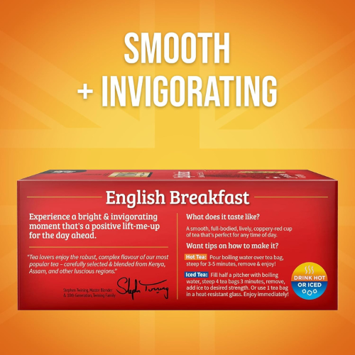 Twinings English Breakfast Tea – 100 Individually Wrapped Bags