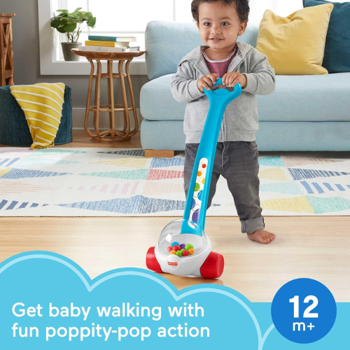Fisher Price Baby & Toddler Corn Popper Push Toy with Ball Popping Action.