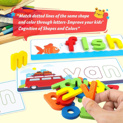 KMUYSL See & Spell Learning Toys for Kids , Educational Preschool Activity Set for Boys & Girls.