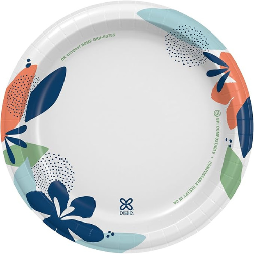 Dixie Medium Paper Plates β 8.5" Disposable, 90 Count