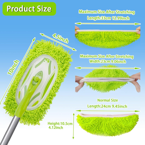 Reusable Microfiber Mop Pads , Tile & Laminate Floor Cleaning (4 Pack).