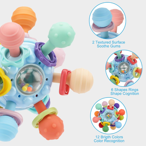 Montessori Baby Sensory and Teething Toys – Developmental learning toys
