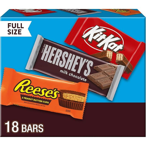 HERSHEY’S, KIT KAT & REESE’S Chocolate Variety Box – 18 Ct, 27.3oz