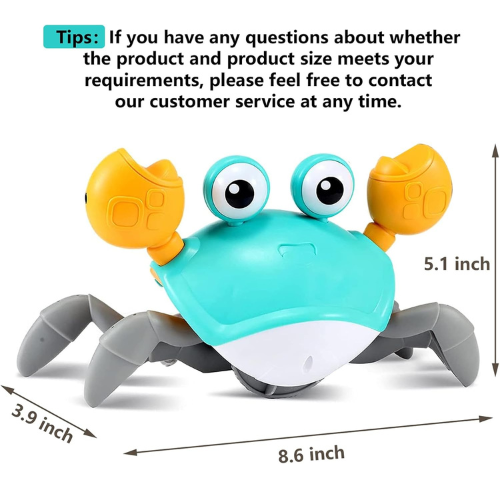 Control Future Crawling Crab Baby Toy.