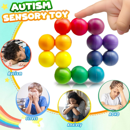 Autism Sensory Fidget Ball Toy  Calming Travel and Classroom Activity