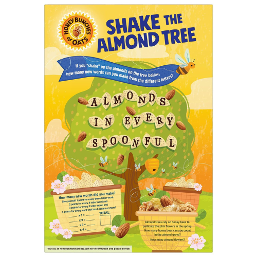Post Honey Bunches of Oats with Almonds Cereal , 28 oz Family Size Box
