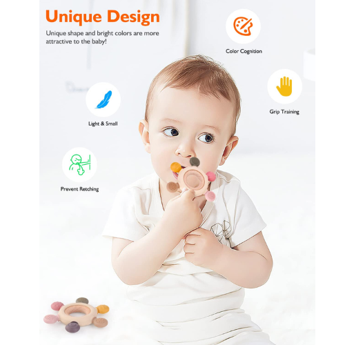 Akolik Infant Teether Safe BPA Free Baby Toy (0–12M)