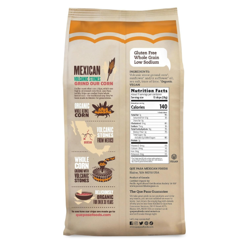 Title: Que Pasa Organic Yellow Corn Tortilla Chips 11 oz