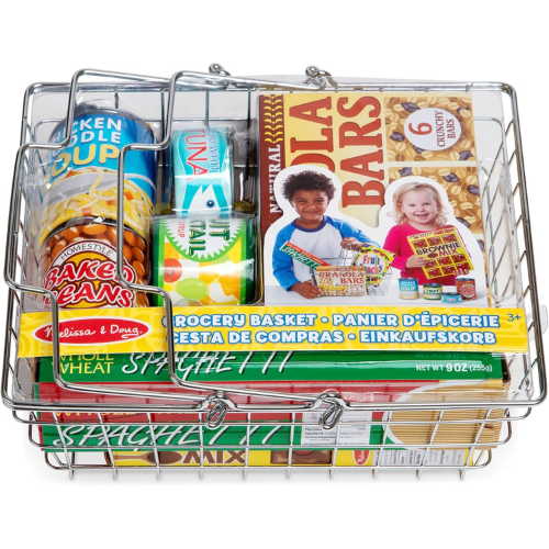 Melissa & Doug Grocery Basket Pretend Play Toy