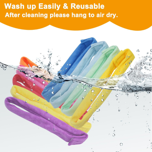 8 Pack Sensory Chew Necklaces for Kids Terry Cloth Teething