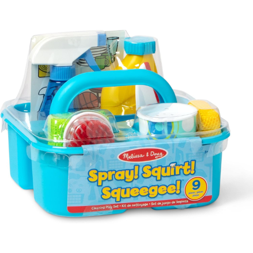 Melissa & Doug Spray , Squirt & Squeegee Play Set Pretend Play Cleaning Set