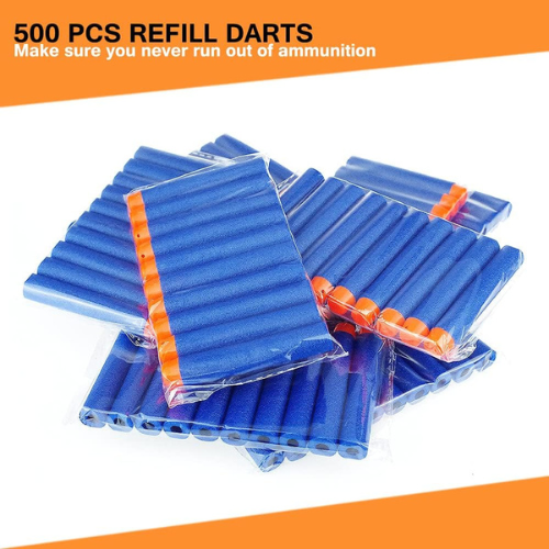 500-Pack Foam Dart Refills for Nerf N-Strike Elite Blasters