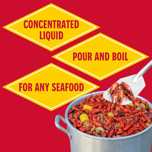 Louisiana Fish Fry Liquid Seafood Boil Seasoning 16oz Bottle