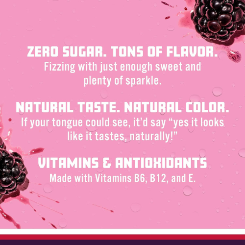 Sparkling Ice Black Raspberry Flavored Sparkling Water, 17 fl oz Bottles 12 Pack