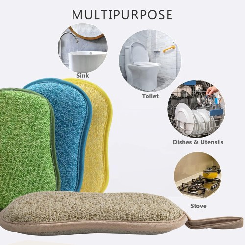 Multipurpose Kitchen Scrub Sponges (Multicolor).