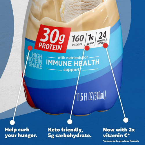 Premier Protein Shake – Vanilla, 30g Protein, 12 Pack