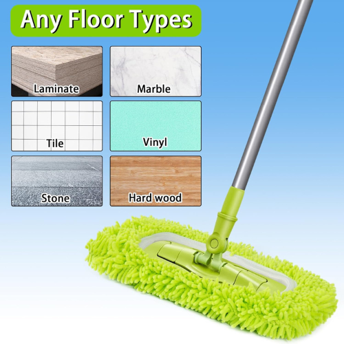 Reusable Microfiber Mop Pads , Tile & Laminate Floor Cleaning (4 Pack).