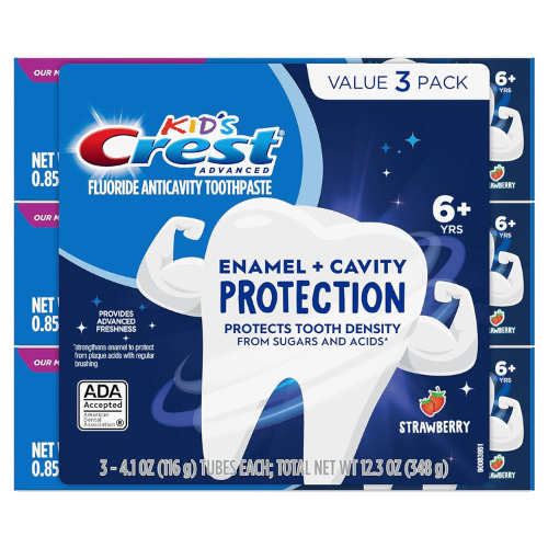 Crest Kids Enamel + Cavity Protection Toothpaste , 4.1 oz (Pack of 3)