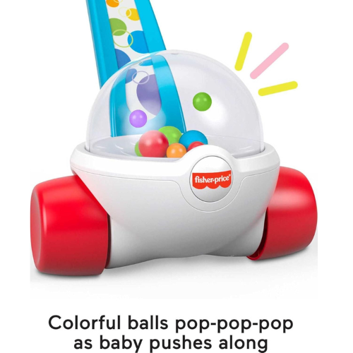 Fisher Price Baby & Toddler Corn Popper Push Toy with Ball Popping Action.