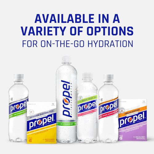 Propel Electrolyte Water Mix Packets , Kiwi Strawberry , 30 Count