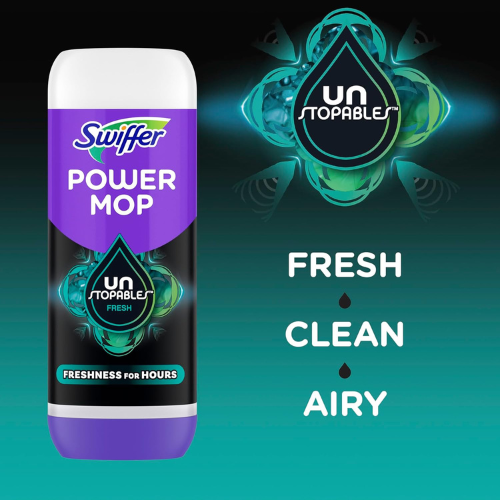 Swiffer Power Mop Floor Cleaning Solution  25.3 fl oz , 2-Pack