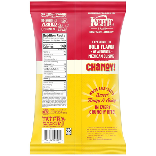 Kettle Brand Limited Edition Chamoy Flavored Potato Chips 6.5 Oz Bag