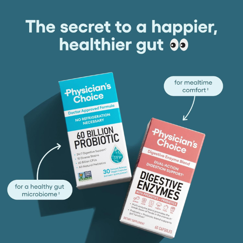 Physician's CHOICE Probiotics – 60 Billion CFU, Digestive & Gut Health, 60ct