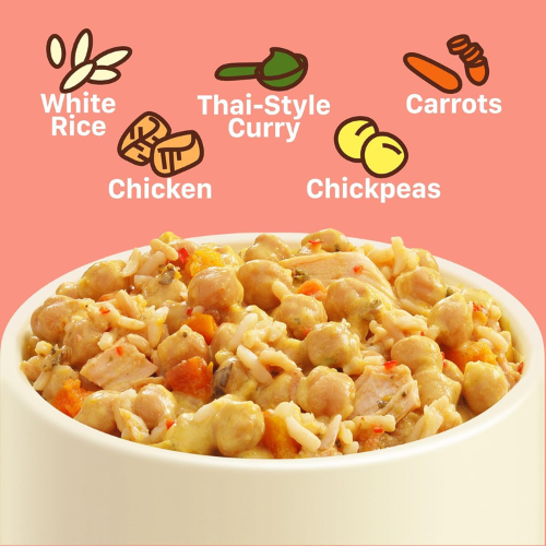 Born Simple Thai Style Chicken Bowl , 18g Protein 11 oz Pack of 3