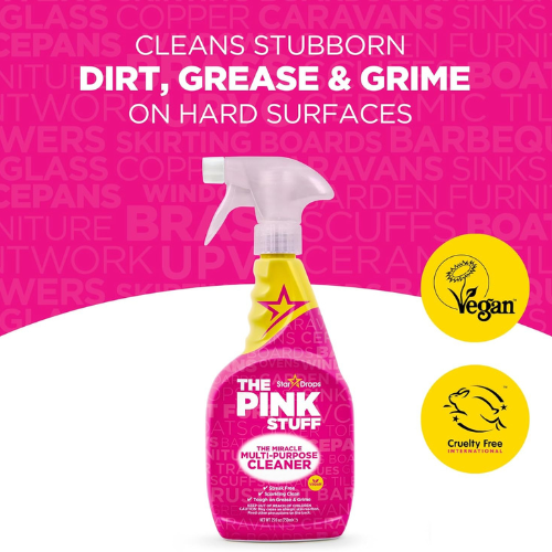 Stardrops The Pink Stuff Miracle Multi Purpose Cleaner 25 fl oz , Removes Grease , Grime & Stains from Kitchens , Bathrooms , Floors and More