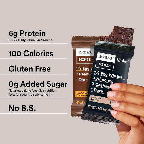 RXBAR Minis Protein Bars Variety Pack 7.3oz Box (8 Bars)