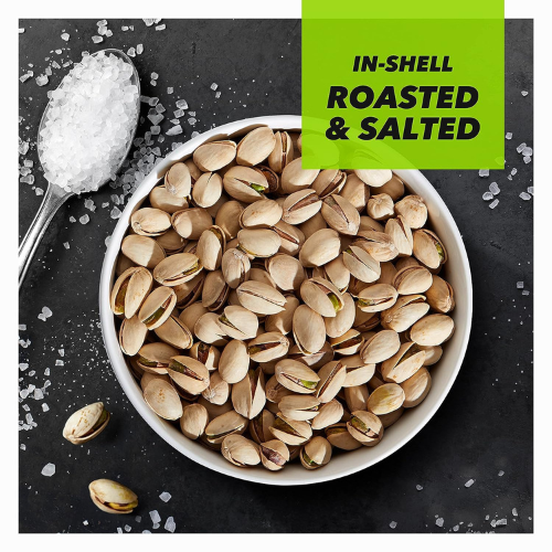 Wonderful Pistachios Roasted & Salted , In Shell Protein Snacks , 1.5 oz Bags (Pk of 9)