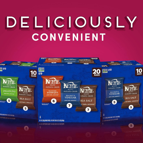 Kettle Brand Potato Chips Variety Pack 20 Count , 1 oz Each