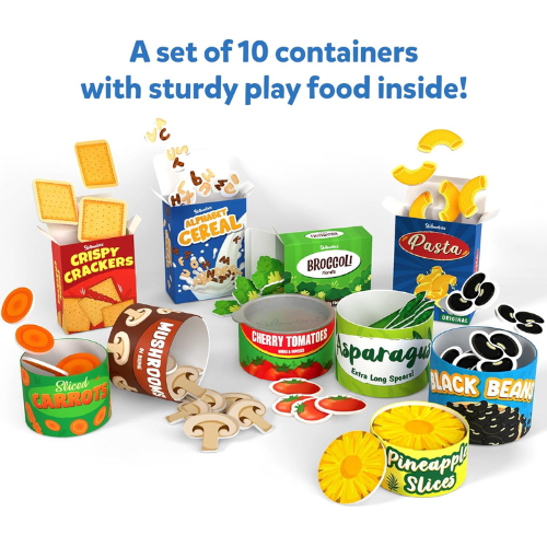 Skillmatics Grocery Set 100+ Piece Realistic Pretend Play Food & Kitchen Toy