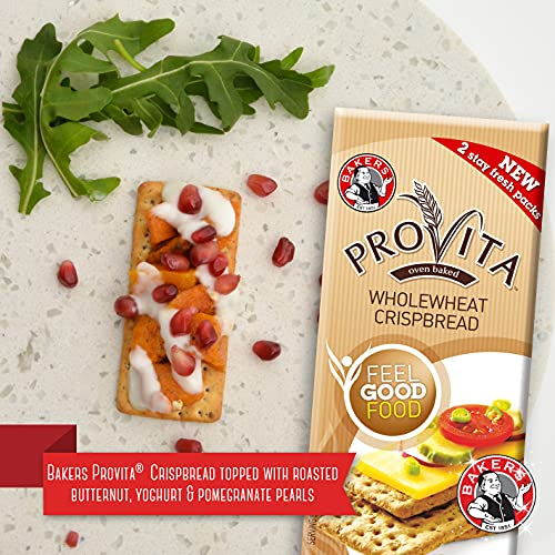 Bakers Provita High Fibre Wholewheat Crackers  Keto Friendly , 9 oz