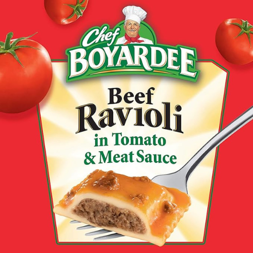 Chef Boyardee Beef Ravioli – 4-Pack (15 oz Cans)