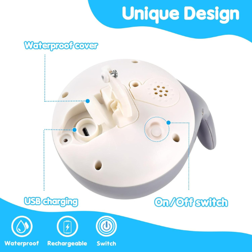 Light Up Whale Baby Bath Toy , Sprinkler & Fountain Toy for Toddlers.