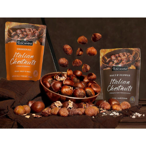 Tuscanini Premium Italian Roasted Chestnuts 3.5oz (3 Pack)