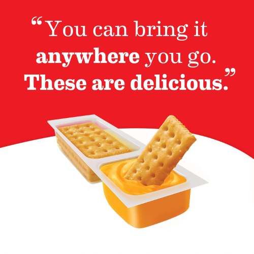 Handi Snacks RITZ Crackers 'N Cheesy Dip  School Snacks , 20 Snack Packs