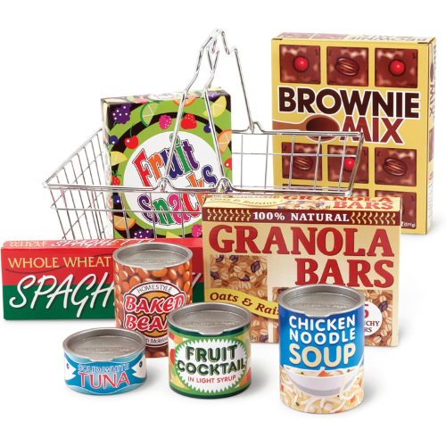 Melissa & Doug Grocery Basket Pretend Play Toy
