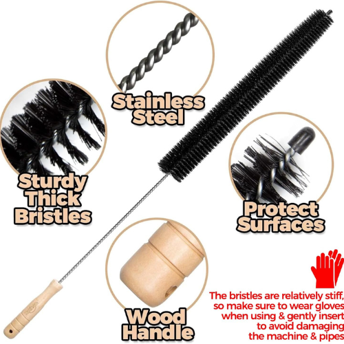 Holikme Dryer Vent Cleaner Kit 2 Pack Stainless Steel Lint Brushes for Dryer Lint Trap and Dust Cleaning