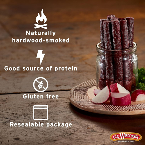 Old Wisconsin Naturally Smoked Turkey Sausage Snack Sticks ,