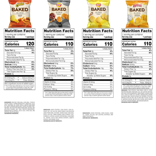 Frito Lay Baked Variety Pack , 0.875 Ounce Snack Bags (Pack of 21)