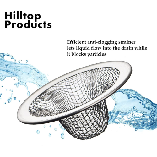 6-Pack Mesh Sink Drain Strainers with 2.125" Top and 1" Basket